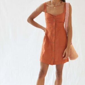 Anthropologie Maeve Twist-Front Mini Dress
